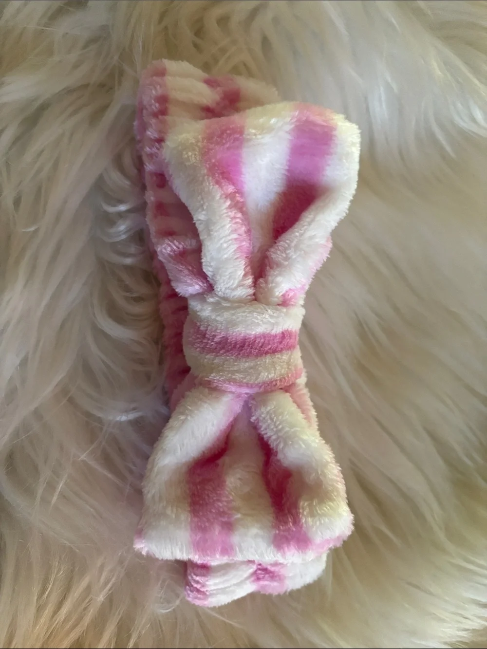 New Set of 8 Plush Bow Headband Set. Soft Multicolor Styles